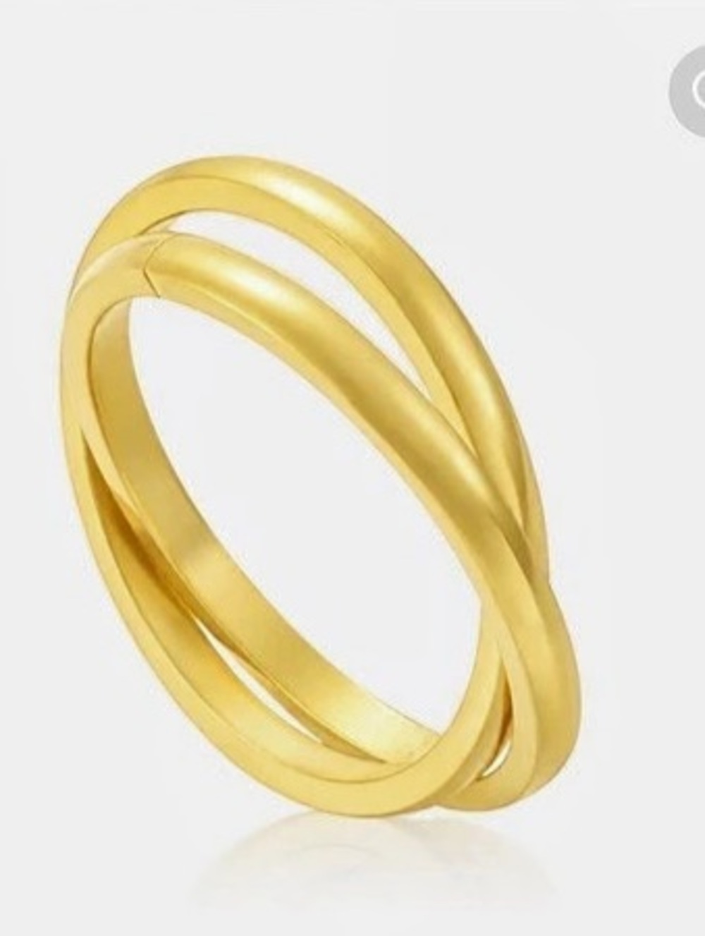 Evry Jewels Interlocked Fidget Ring Gold